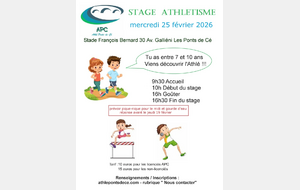 Stage de vacances de février