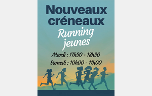 Nouveauté : Running jeunes