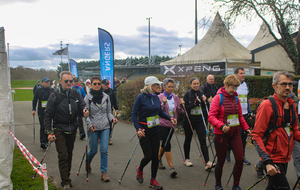 Martine, Nathalie, Elsa et José au départ de la randonnée