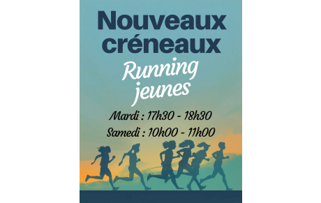 Nouveauté : Running jeunes