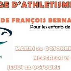 Stage athlétisme jeunes de la Toussaint
